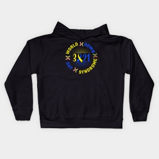 World Down Syndrome Day 321 Awareness Support Kids Hoodie